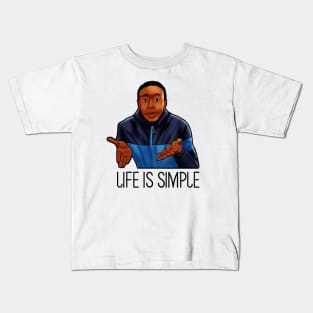 khaby lame life is simple Kids T-Shirt